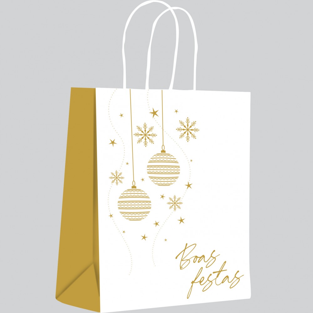 Sacola Boas Festas P S12126.06 164x85x210mm pct com 10