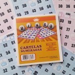 Cartelas para Bingo 98mmx108mm 56g 4 Pcts x 15Blocos Azul e Rosa - VHC