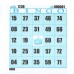 Cartelas para Bingo 98mmx108mm 56g 4 Pcts x 15Blocos Azul - VHC