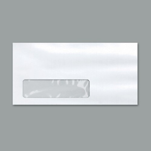 Envelope Ofício Branco Janela COF 049 114mmx229mm 75g Cx c 