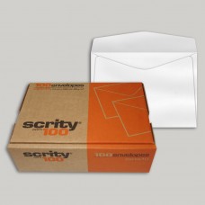 Envelope Carta Branco COF 310 114mmx162mm 63g Cx c/100 - Scrity