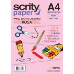 Papel Colorido Rosa A4 210mmx297mm 75g 1Pct - Scrity